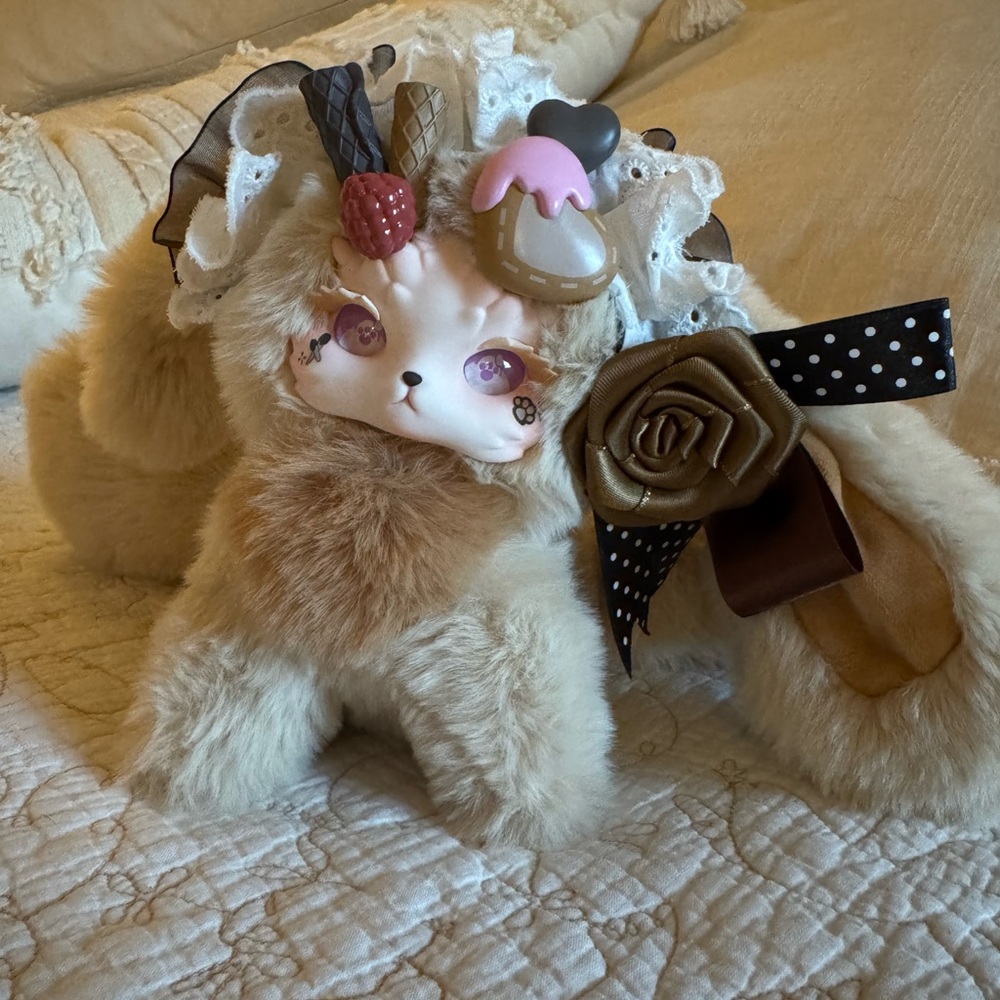 Tutulong Adorable Cream and Brown Plush Toy